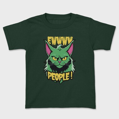 Ew People Green Cat, Tricou Copii