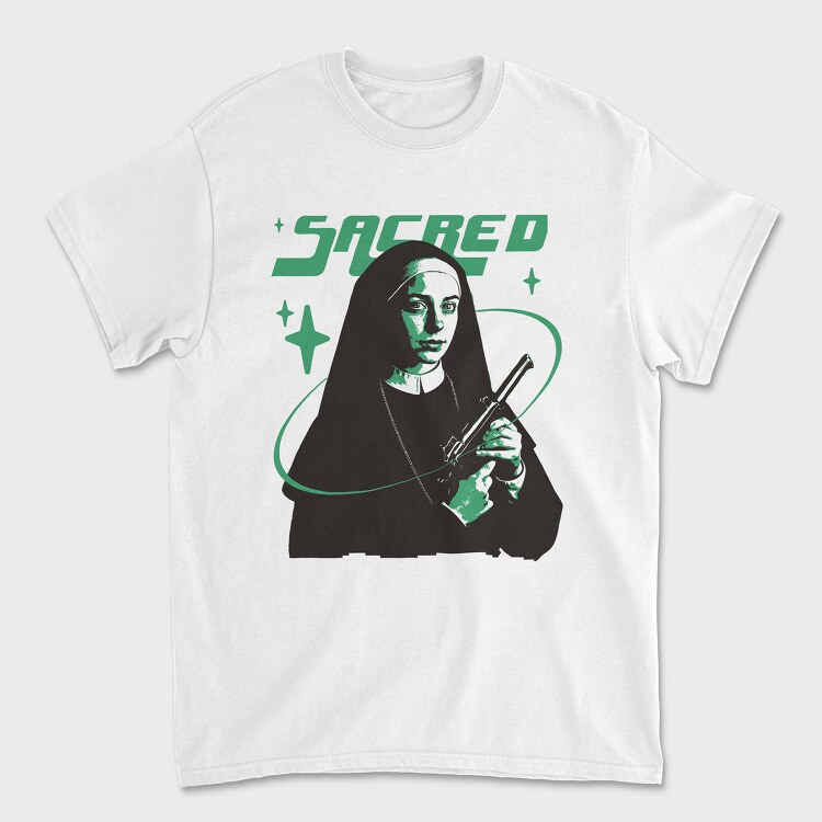 Sacred Nun Gun, Tricou Barbati (Unisex)