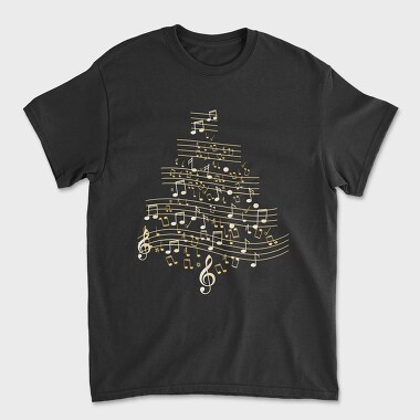 Music Christmas Tree, Tricou Barbati (Unisex)