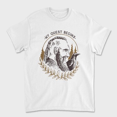 My Quest Begins Viking, Tricou Barbati (Unisex)