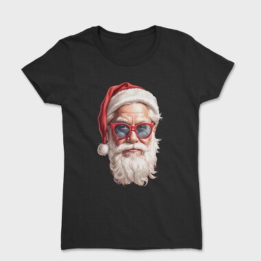 Santa Claus Detail Face, Tricou Femei