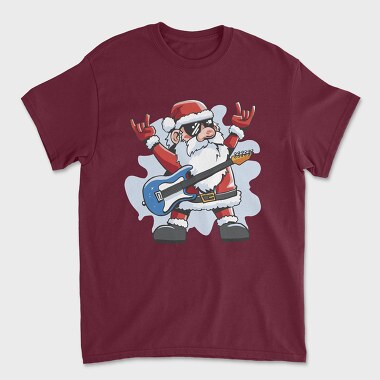 Santa Claus Rocker, Tricou Barbati (Unisex)