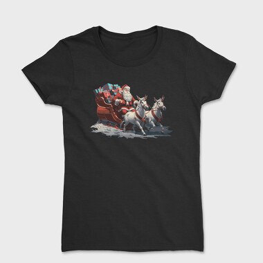 Santaclaus Christmas Sleigh, Tricou Femei