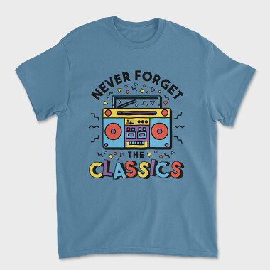 Never Forget Classic, Tricou Barbati (Unisex)