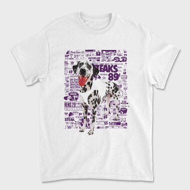 Newspaper Cutout Dalmatian, Tricou Barbati (Unisex)