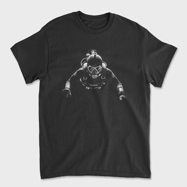 Scuba Diver Monochrome Front View, Tricou Barbati (Unisex)