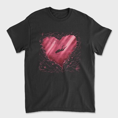 Scuba Heart, Tricou Barbati (Unisex)