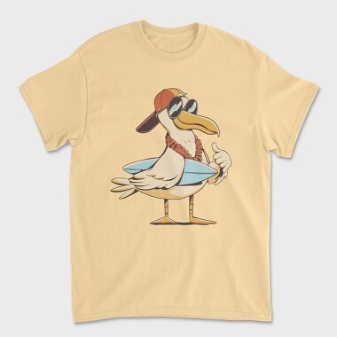 Seagull Summer Surf, Tricou Barbati (Unisex)