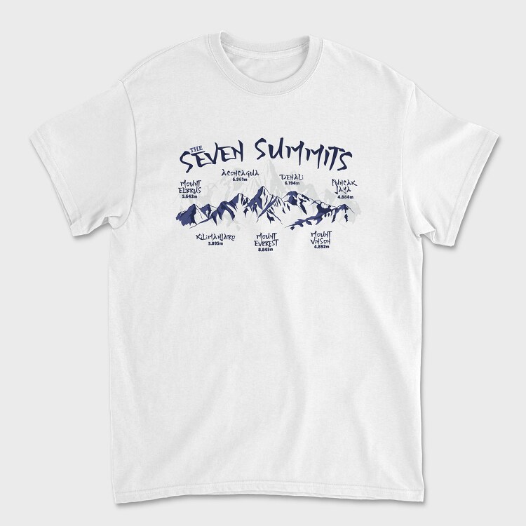 Seven Summits, Tricou Barbati (Unisex)