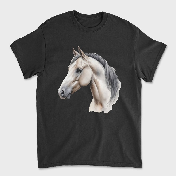 Side View Realistic Horse, Tricou Barbati (Unisex)