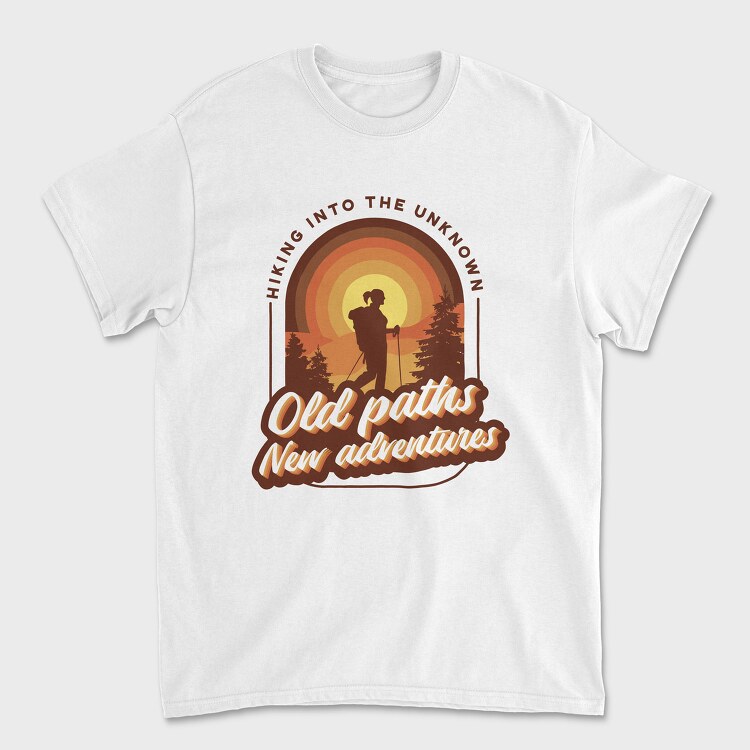 Old Paths New Adventures, Tricou Barbati (Unisex)