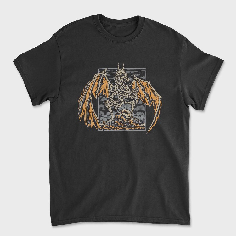 Skeleton Dragon, Tricou Barbati (Unisex)