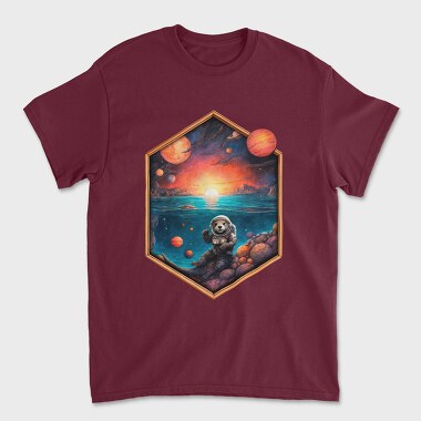 Otter Astronaut, Tricou Barbati (Unisex)