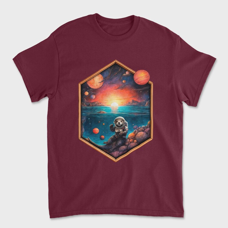 Otter Astronaut, Tricou Barbati (Unisex)