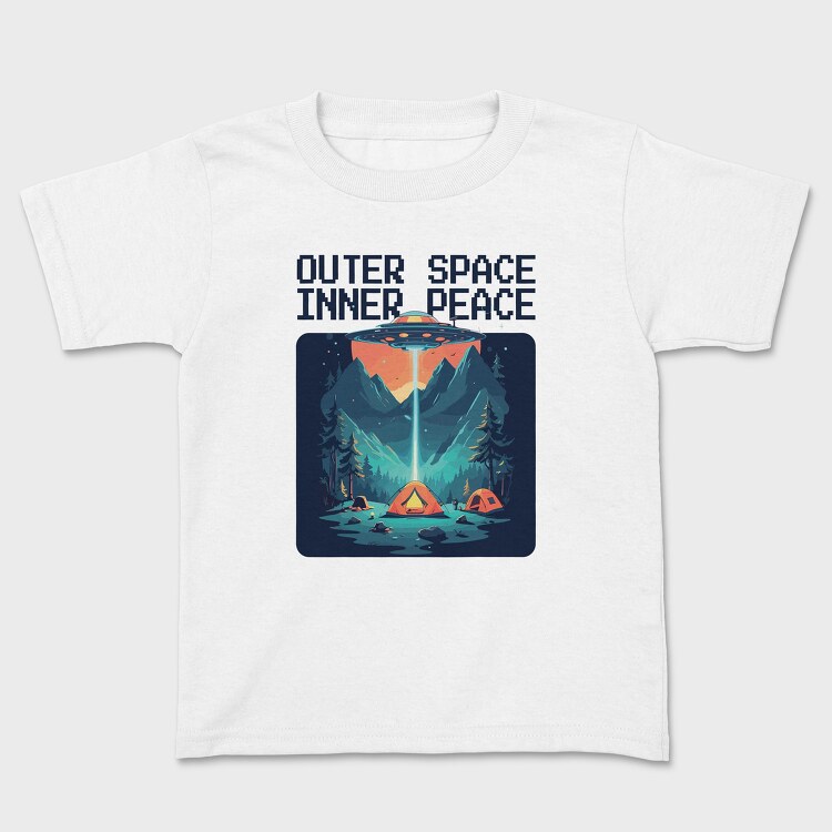 Outer Space Inner Peace Camping, Tricou Copii