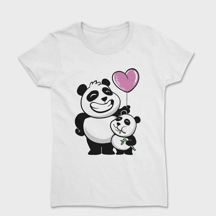 Panda Bears Balloon, Tricou Femei