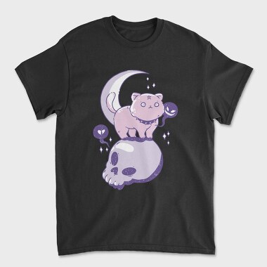 Pastel Goth Cat Skull, Tricou Barbati (Unisex)