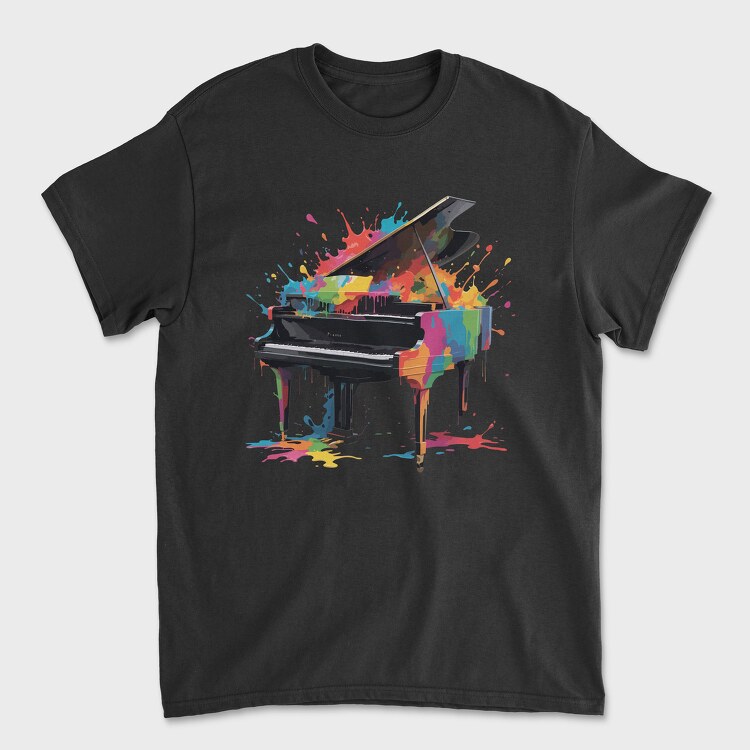 Piano Spalsh Colors, Tricou Barbati (Unisex)