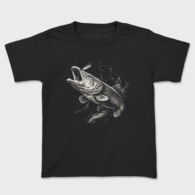 Pike Fish Monochrome, Tricou Copii