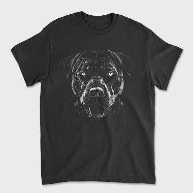 Pitbull Dog Portrait, Tricou Barbati (Unisex)