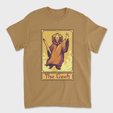 Pixelart Tarot Card the Geek, Tricou Barbati (Unisex)