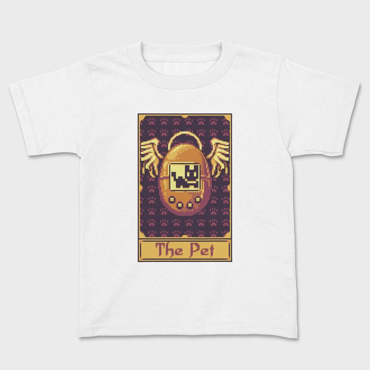 Pixelart Tarot Card the Pet, Tricou Copii