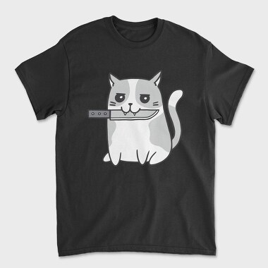 Psycho Cat, Tricou Barbati (Unisex)