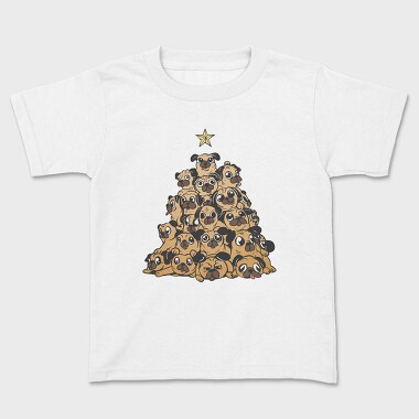 Pugs Christmas Tree, Tricou Copii