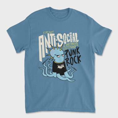 Punk Rock Octopus, Tricou Barbati (Unisex)