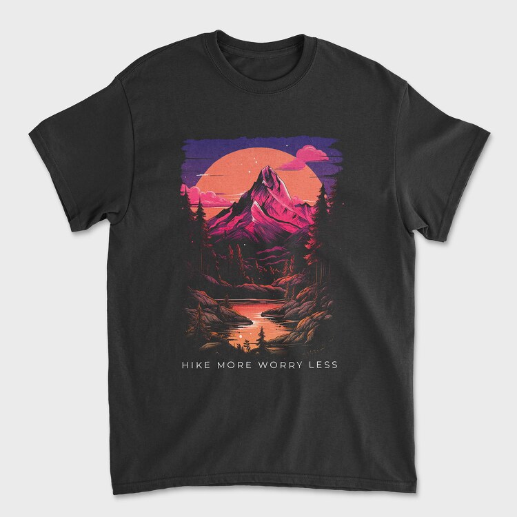 Purple Mountain Hike, Tricou Barbati (Unisex)