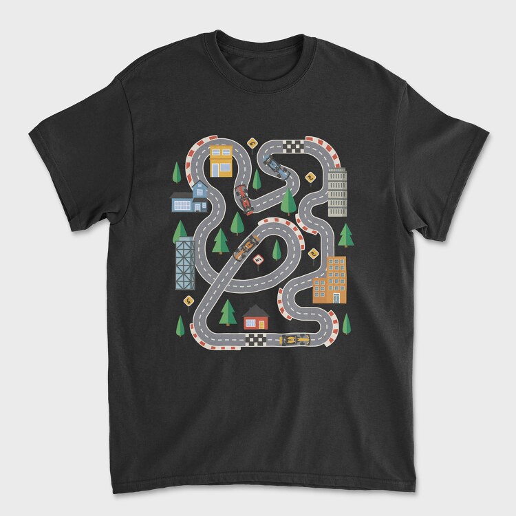 Race Track, Tricou Barbati (Unisex)