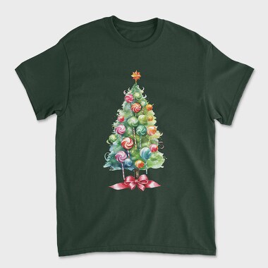 Candy Christmas Tree, Tricou Barbati (Unisex)