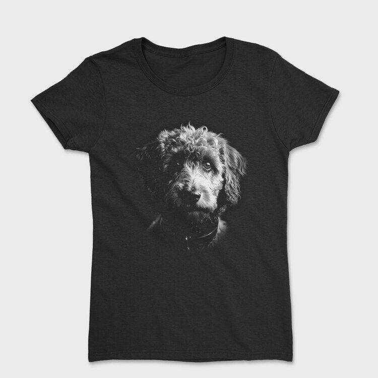 Labradoodle Monochrome, Tricou Femei