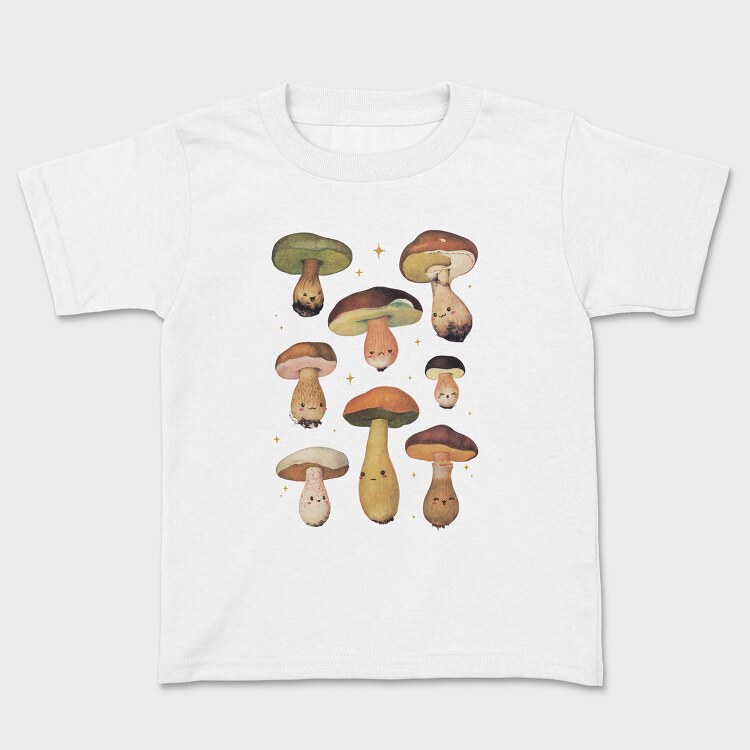 Poster Mushrooms, Tricou Copii