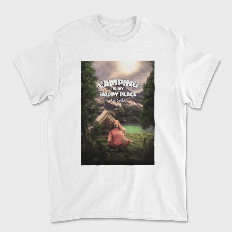 Yoga Camping, Tricou Barbati (Unisex)