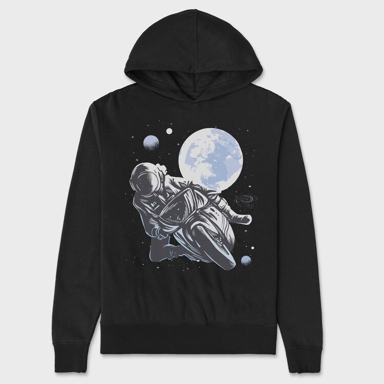 Motorbike Astronaut, Hanorac Oversize Barbati (Unisex)