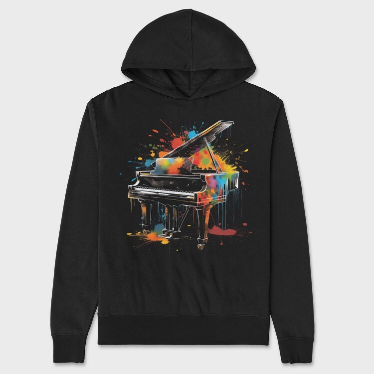 Piano, Hanorac Oversize Barbati (Unisex)