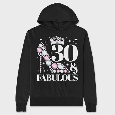 Fabulous Birthday Quote, Hanorac Oversize Barbati (Unisex)