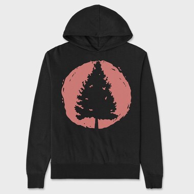 Pine Tree Sunset, Hanorac Oversize Barbati (Unisex)