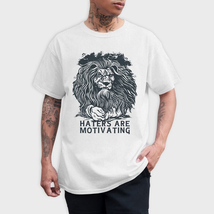 Lion Haters Are Motivating, Tricou Barbati (Unisex)