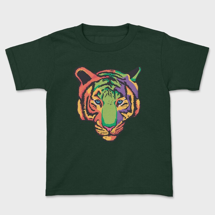 Tricou Copii, Colorful Tiger