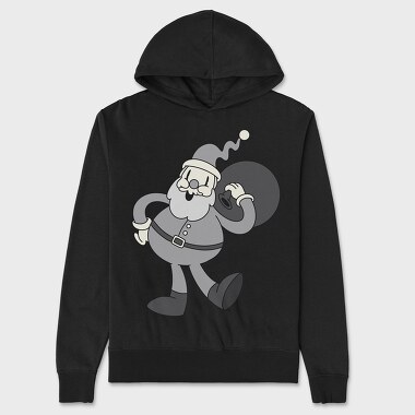 Retro Cartoon Christmas, Hanorac Oversize Barbati (Unisex)