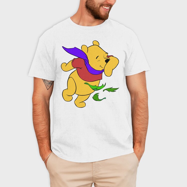 Cartoon Retro Winnie the Pooh 1, Tricou Barbati (Unisex)