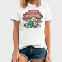 Frog Knitting Mushroom House, Tricou Barbati (Unisex)