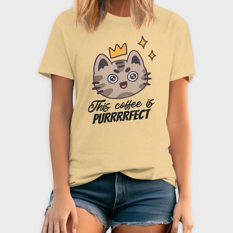 This Coffee Is Purrrfect, Tricou Barbati (Unisex)