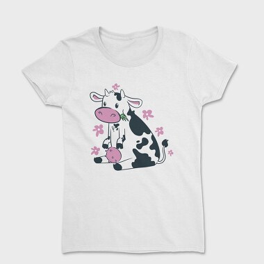 Cute Cow Pink, Tricou Femei