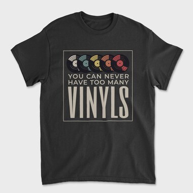 Too Many Vinyls, Tricou Barbati (Unisex)