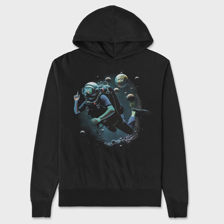 Sea Diver Diving Between Planets, Hanorac Oversize Barbati (Unisex)