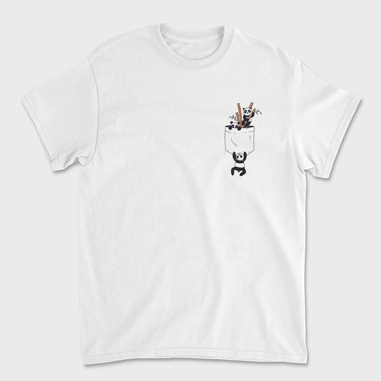Pocket Pandas, Tricou Barbati (Unisex)