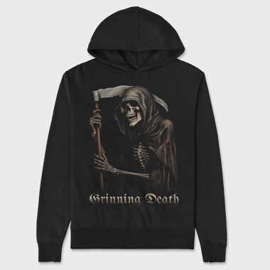 Grinning Death, Hanorac Oversize Barbati (Unisex)